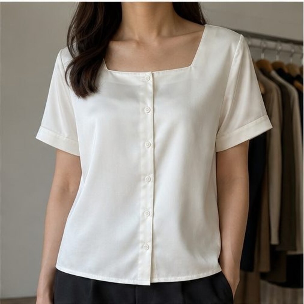 Ivory Tunic Blouse - Picture 2 of 6